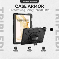 TRIPLEDI Case Armor For Samsung Galaxy Tab S11 Ultra 14.6 inch 2025 TD0304 Hard Cover Shoulder Strap
