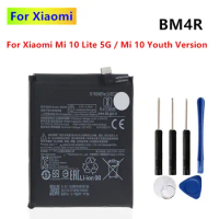 BM4R 4160mAh Phone Battery For Xiaomi Mi 10 Lite 10Lite 5G Zoom Replacement Batteries Bateria + Free Tools