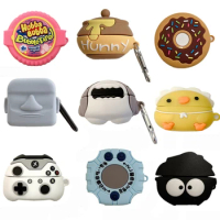 Anime Cartoon 3D Coal Ball Shark Silicone Earbuds Cover For Samsung Galaxy Buds 2 Pro Bluetooth Earphone Case For Samsung Live