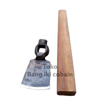 Cangkul Kecil Baja Tempah Petel 555 Pacul Kecil Gagang Kayu pecok