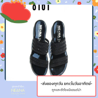 รองเท้าเเฟชั่นผู้หญิงเเบบเเตะสวมส้นเตี้ย No. 8161  NE&NA Collection Shoes คําแนะนําผลิตภัณฑ์ใหม่ของเ