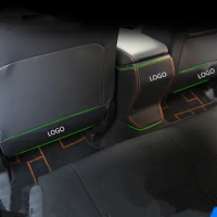 3PCS Rear Seat Decorated Protective Anti-Kick Pad Mat For Subaru XV 2018 2019 AB395