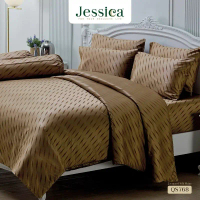ชุดผ้าปูที่นอนJessica รหัสQS767 768ปูนวมแบบเย็บติดทั้งหมด6ชิ้น,