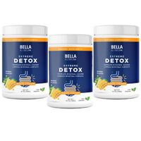 3 Pack - Bella All Natural - Colon Cleanse Mango Flavor - 400grams