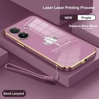 Casing Maple Terbaru VIVO V60 LITE / VIVO V60 5G Softcase Elektro Plating VIVO V60 LITE UNGU