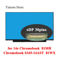 for 14e Chromebook 81MH Lenovo Chromebook S345-14AST Type 81WX 14.0 LCD Screen Without Touch Slim Panel FHD 1920 1080 TN 30 pins