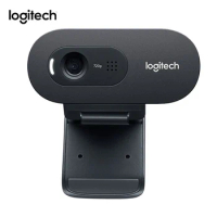 Logitech Original C270 Desktop Computer Notebook C270i iptv Free Drive Online Course Webcam Video Chat Recording USB Camera HD