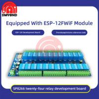 ESP8266 WIFI 24 Channel Relay Module ESP-12F Relay Development Board Power Supply 5V/12V/24V/10A for Smart Home Wireless Control