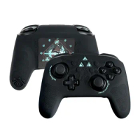 Hot Game Silicone Soft Shell Gamepad Sticker Skin Protector For Nintendo Switch Pro Controller Case Thumb Stick Grip Cap Cover
