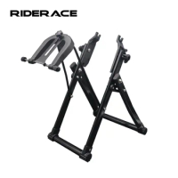 Bicycle Folding Wheel Truing Stand Fixed Maintenance Bracket Bike Universal Triangle Vertical Foldable Parking Rack Repair Tool
