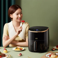 Electric Air Fryer Oven Kitchen Cooker Baking Smart LED Touchscreen Electric Fryer Without Oil Nonstick Basket Home Appliances