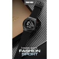 SKMEI Jam Tangan Pria Digital Sport Watch Alarm Waterproof EL Light - 1980 Crystal Stopwatch Stainle