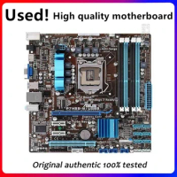 For ASUS P7H55-M/USB3 Motherboard LGA 1156 DDR3 16GB For Intel H55 P7H55 Desktop Mainboard SATA II PCI-E X16 Used AMI BIOS