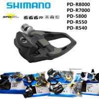shimano Road Bike Pedal PD-R8000/R7000/PD5800/R540/R550 Self-Locking Pedals SPD Pedals With SM-SH11 Cleats Road Bicycle pedal