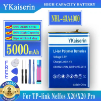 YKaiserin 5000mAh NBL-43A4000 Battery For TP-Link Neffos X20/X20 Pro X20Pro TP7071A TP9131A Mobile Phone Battery Batteries Tools