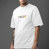 เสื้อยืด LGBT เนื้อผ้าคอตตอน แขนสั้น คอกลม นุ่ม ใส่สบาย พร้อมส่ง