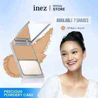 INEZ Precious Powdery Cake | Ppc | Twc | Powder Foundation - Bedak Padat 07.Burlywood