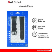 Aksesoris Strap Tali Jam Tangan Alexandre Christie ACR26IPBA_FKM Black Rubber Strap
