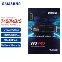 SAMSUNG 990 PRO SSD 1TB 2TB PCIe 4.0 M.2 Internal Solid State Hard Drive, Fastest Speed for Gaming, 