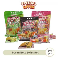 Snack Bolu Keik Pusan Strawberry Mocha Coklat Blackforest Keju Vanilla Cupcake Pandan Sponge Cake Pa