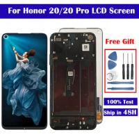 6.26" For Huawei Honor 20 LCD Display Touch Screen Digitizer For Nova 5T Honor 20 Pro Display YAL-L21 YAL-AL10 Assembly Parts