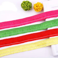 2CM 2Yards Colorful tassel lace clothing accessories lace DIY hand-made clothes, tablecloth, sofa, curtain fabric material