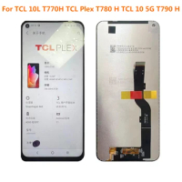 6.53" Display For TCL 10L T770H LCD TCL Plex T780H LCD TCL 10 5G T790 T790H LCD Display Touch Screen Digititizer Assembly Repair