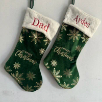 Personalized Christmas Stocking Family Christmas Tree Decor Merry Christmas Stocking Gift Boots or Bags Custom Unique Gift Idea