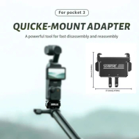 For DJI Pocket 3 Quick Release Adapter For DJI Pocket 3 Accessory Adapter Expansion Multi-Dock Linker