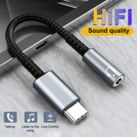 Type C to 3.5 Jack Earphone Adapter Type C DAC Hi Fi Audio Aux Cable For Xiaomi Samsung Pixel USB Type C Adapter Converter