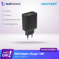 Vention Wall Charger Adaptor Charger 18W Fast Charging USB-A QC