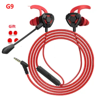 In-ear Earphone Earbuds Wired Headset Game G9 Gaming Headphone With Mic For Pubg PS4 Tablet Laptop Samsung Huawei Xiaomi Phone