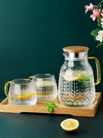 北歐玻璃冷水壺大容量家用耐熱高溫涼白開水杯網紅泡茶壺杯子套裝