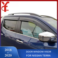 ABS window deflectors for nissan terra 2018 2019 2020 rain guard door window visor For nissan terra 2018 2019 2020 exterior part