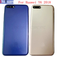 Battery Cover Rear Door Housing Case For Huawei Y6 2018 Back Cover with Logo Replacement Parts