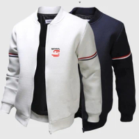 2024 New Ayrton Senna Spring and Autumn Short Men Flight Jacket Outwear Classic Coat Streetwear Male Comfortable Versatile Top