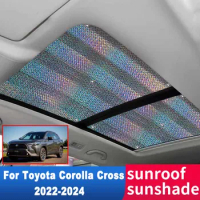 Car Sunroof Sunshade for Toyota Corolla Cross 2024 2023 2022 XG10 Accessories Roof Sunscreen Heat Insulation Cover Windscreen