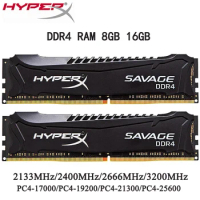 HyperX SAVAGE Memoria DDR4 RAM 8GB 16GB 3600MHz 3200 2400 2666MHz Desktop Memory DIMM 1.2V 288Pins PC4-25600 21300 19200 Memory
