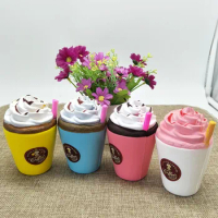 ZUCZUG Jumbo Cute Coffee Cup Soft Squishy Slow Rising Cream Scented Fun Kids Toy Funny Joke Anti-Stress Toy for Phone Straps