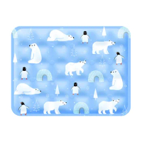 Pad Summer Cooling Dog Cold Mat Kitten Pet Ice Silk Mat Breathable Small Large Dog Pet Mat Cooling Supplies Pet Ice Pad