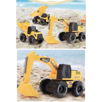 Bulldozer Kids Builder Construction Vehicle Car Toys Excavator Dump Truck Drilling Truck Children EX
