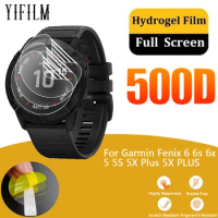 3Pack For Garmin Fenix 6 6s 6x 5 5S 5X Plus 5X PLUS Full Coverage Soft TPU Screen Protector Full Screen GPS Smartwatch Film