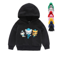 kids hoodies for boys Sweatshirts Cartoon kids clothing Girls Long Sleeves Clothes Blue Sweatshirt Autumn Winter Tops Anime Pull