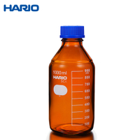 HARIO 茶色血清瓶 銀染處理 化工瓶 環保水瓶 Glass Bottle 耐熱玻璃 1000ml