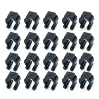 20pcs Portable Fishing Rod Clip Club Pole Storage Rack Clamps Holder Accessories Outdoor Sports Fishing Tackle Tools