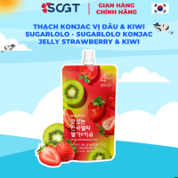 Thạch Konjac Vị Dâu & Kiwi Sugarlolo - Sugarlolo Konjac Jelly Strawberry & Kiwi