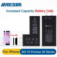 Rechargeable Battery Cell No Without Flex For iPhone 11 12 13 14 15 Pro Max Mini SE 2 For Apple Increase capacity Battery Cells