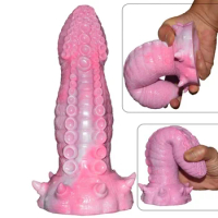 GOFLYING Huge Monster Dildo Lesbian Anal Toys Suction Cup Octopus Tentacle Artificial Penis Animal Dildo Sex Toy for Women Adult
