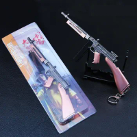 Mini Alloy Tommy Gun Model Thompson Submachinegun Gun Model Toy PUBG CSGO Battlefield Game Gun Toy Models Metal Gun Models Toy