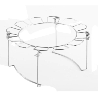 BBQ Chicken Wing Rack with Drip Tray Stainless Steel Roast Chicken Rack for